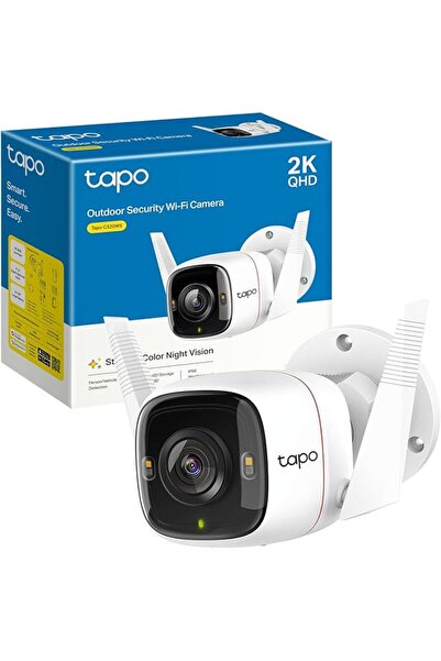 tapo TP-Link 2K 4MP QHD Security Camera Outdoor Wired IP66 Weatherproof Motio...