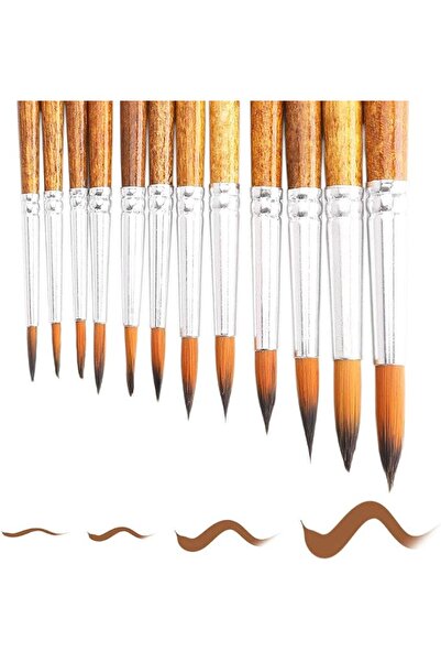 Generic Watercolor Paint Brushes FENORKEY 12Pcs Round for Watercolor