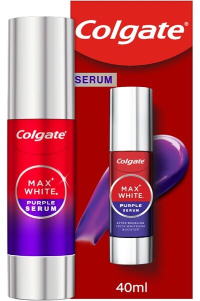 Colgate Palmolive كولجيت ماكس وايت سيروم أرجواني 60 مل، تبييض الأسنان الفوري،...