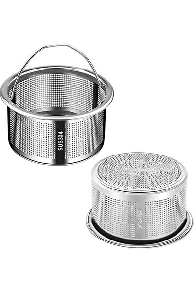 Bukela 304 Stainless Steel Kitchen Sink Strainer, 2 pcs Anti-Clogging Filter ...