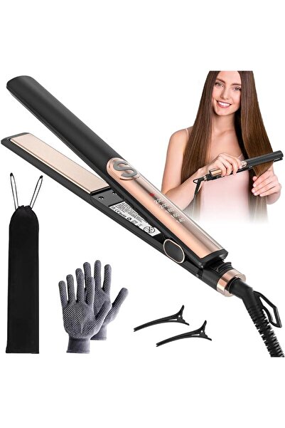 Oxsaytee Hair Straightener Iron Max 220°C, Digital Display