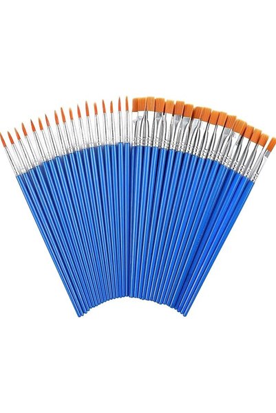 Sunscreen 60 Pieces Paint Brushes Set, Artist Paint brushes, Oil paint brush,...