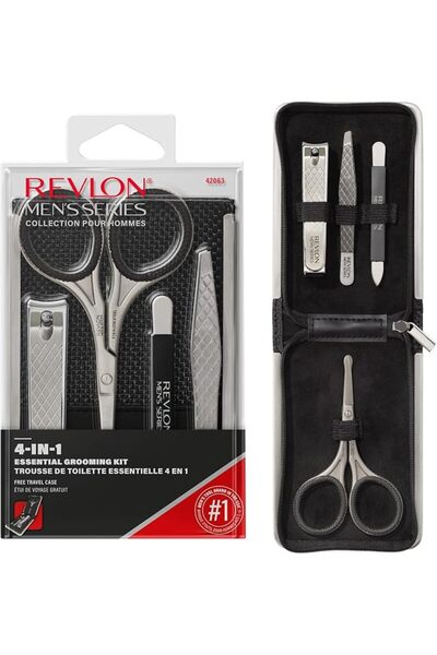 Revlon طقم العناية الشخصية للرجال، مجموعة أساسيات السفر المكونة من 5 قطع، تتض...