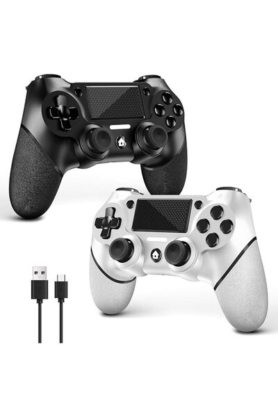AceGamer وحدة تحكم لاسلكية (2 قطعة) لجهاز PS4، وحدة تحكم ألعاب لجهاز PS4/Pro/...
