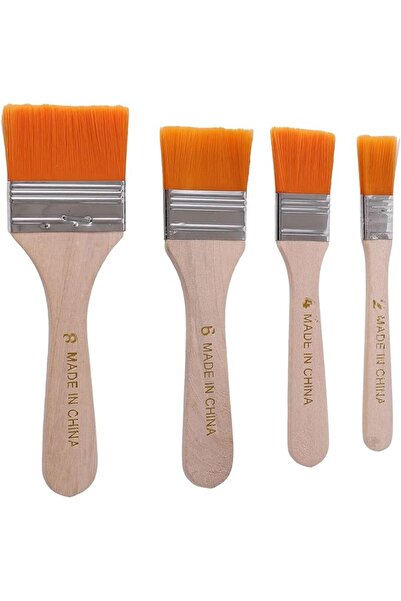 Lawazim Brush Set -4 Piece- Easy to Clean Assorted Sizes Streak-Free Coating ...