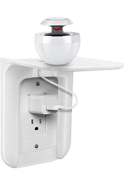 NALACAL Wall Mounted Outlet Shelf, Phone Charging Holder, Wall Shelf Organize...