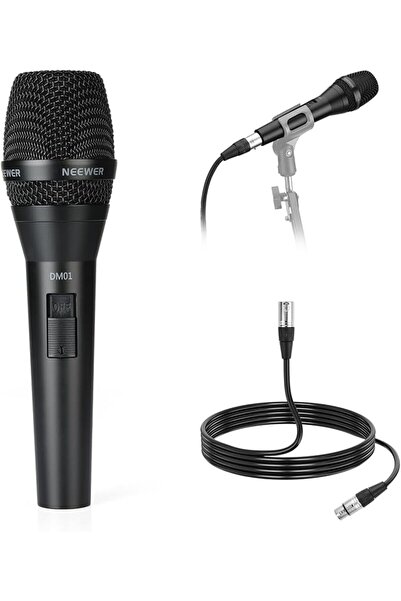 NEEWER DM01 Cardioid Dynamic Microphone with XLR Cable for Podcast Singing PC...