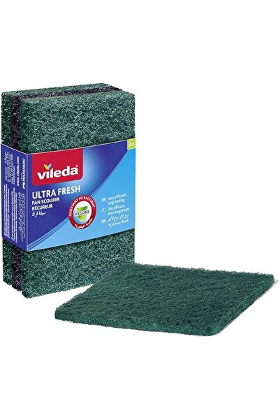 Vileda Silimo Vileda Ultra Fresh Pan Scourer| Heavy-Duty Scouring Pad with An...