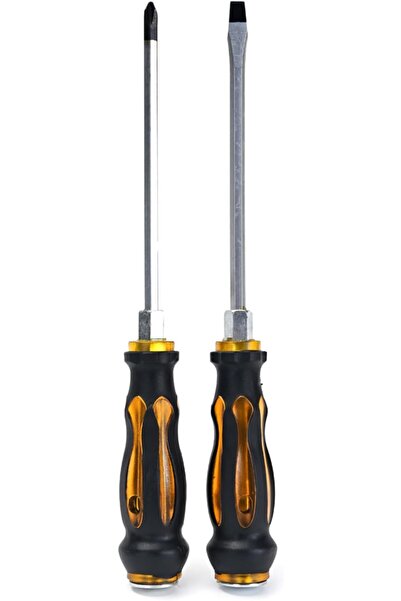 Lawazim Screwdriver Set -2-Piece 5inch- Philips & Flathead Screwdrivers, Ergo...