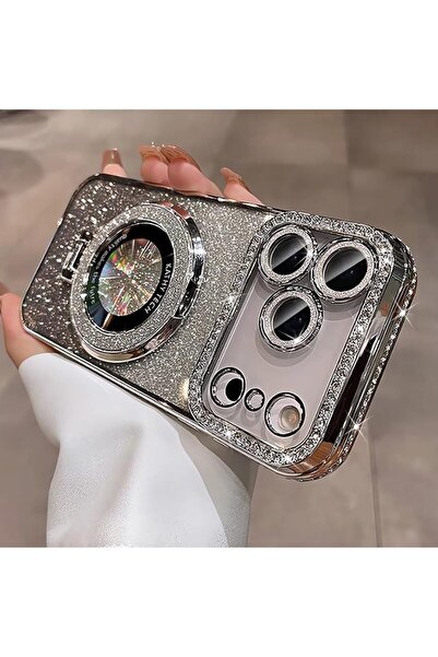 Generic Magnetic Glitter Case for iPhone 17 Pro Max，Shiny Full Camera Lens Pr...