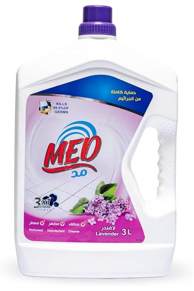 MED منظف ومطهر متعدد الأغراض برائحة اللافندر 3 لتر