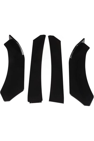 Ejoyous Universal Front Bumper Lip, 4PCS Chin Spoiler Splitter Air Dam Automo...