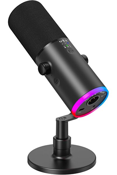 TONOR ميكروفون ديناميكي USB/XLR للألعاب على الكمبيوتر والبث المباشر، طراز TD5...