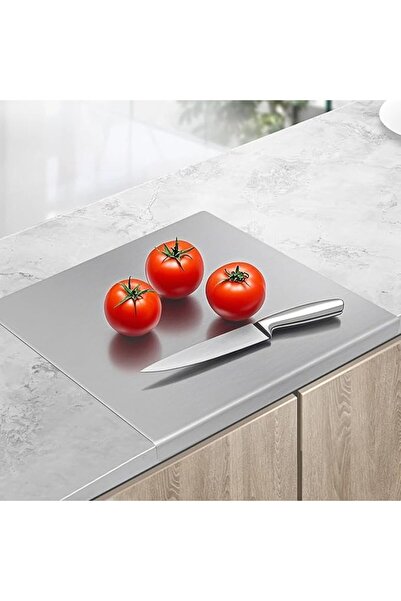 URbazaar Cutting Board,304 Stainless Steel Lipped Chopping Board for Kitchen,...