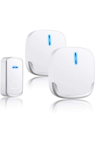 Generic BIKUUL Wireless Waterproof Door Bells & Chimes Kit (1 Push Button & 2...