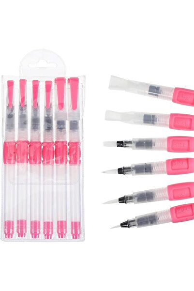 Yelajoy 6Pcs Refillable Water Brush Pens Set, Dual Tips Watercolor Pens with ...