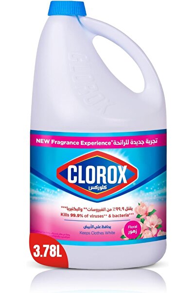 CLOROXY مبيض كلوروكس سائل 3.78 لتر، برائحة الزهور، تجربة عطرية جديدة، يقضي عل...