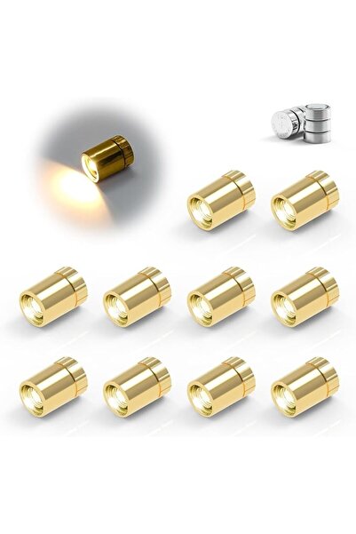 TERRIFI 10 قطع من أضواء LED تعمل بالبطارية، أضواء عرض صغيرة لاسلكية بلون أبيض...