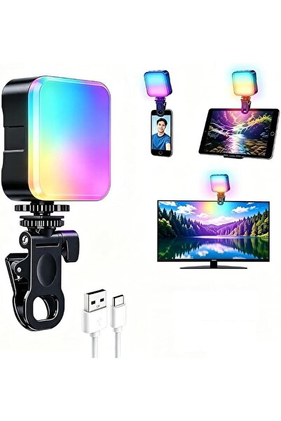 Goodern ضوء فيديو LED، 3 أوضاع لدرجة حرارة اللون وضوء تصوير RGB، ضوء كاميرا م...