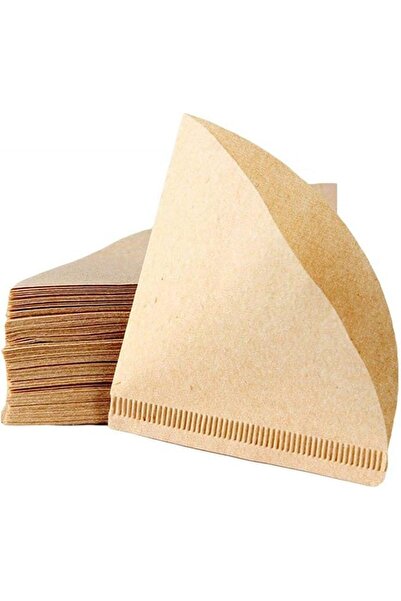 Showay 100 Pcs V60 Coffee Paper Filter Unbleached Disposable Portable Cone Co...