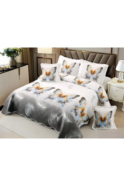 CHIRASO Set Cuvertura Bumbac Finet, Cuvertura 230x250cm, 2 Fete Perna 60x80cm...
