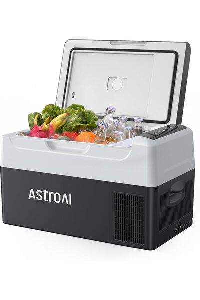AstroAI Car Fridge 22L Portable Freezer 12/24V DC & 100-240V AC