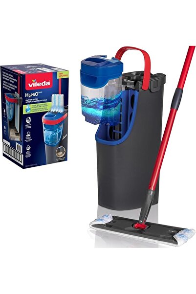 Vileda Silimo نظام ممسحة فيليدا H2Pro المسطحة مع خزان مزدوج لفصل المياه النظي...