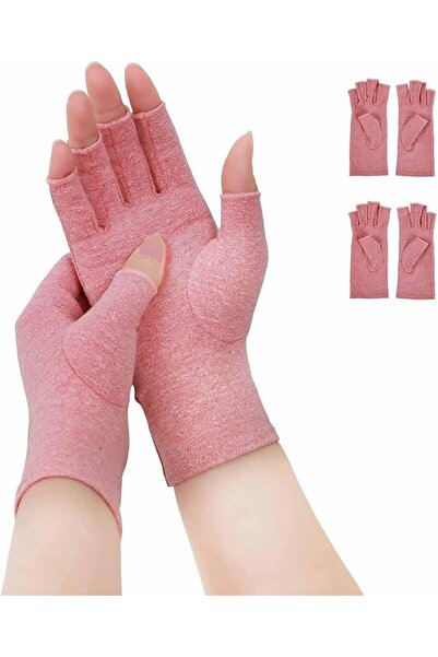 Tazweeq 2 Double Compression Arthritis Gloves, Fingerless Carpal Tunnel Pain ...