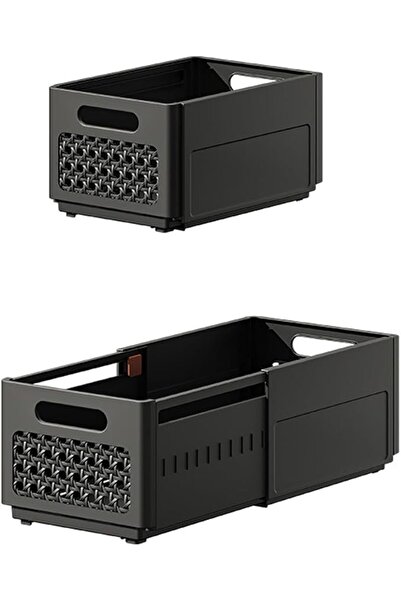 GENERAL Closet Organizer, Pack of 2 Pull-Out Storage Boxes, Foldable Closet O...