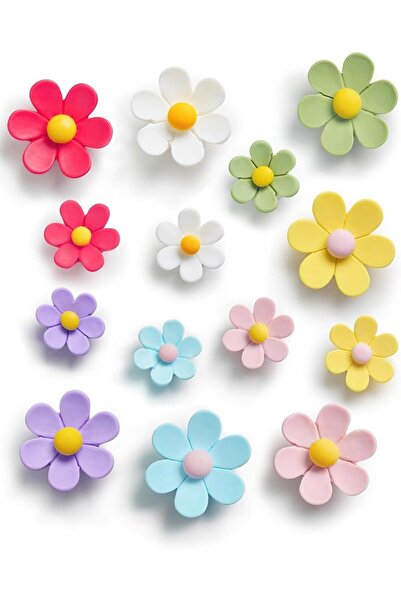 GENERAL Colorful 3D Flower Fridge Magnets, Cute Decorative Refrigerator Magne...