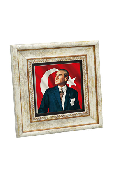 Sadrazam Tablou cu piatră naturală imprimată Ataturk 20X20 KRT-99