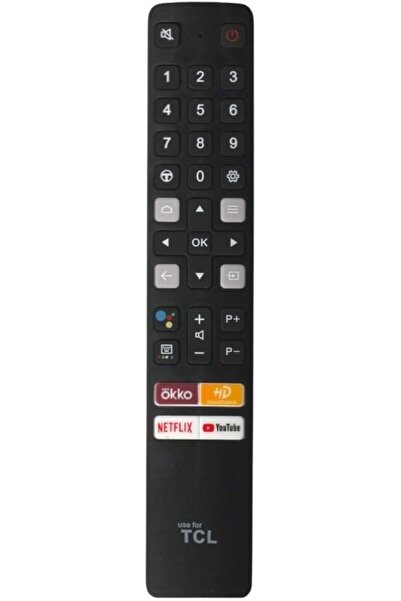 BURAQ جهاز تحكم عن بعد من TCL لتلفزيونات LCD وLED مع أزرار نتفليكس ويوتيوب وO...