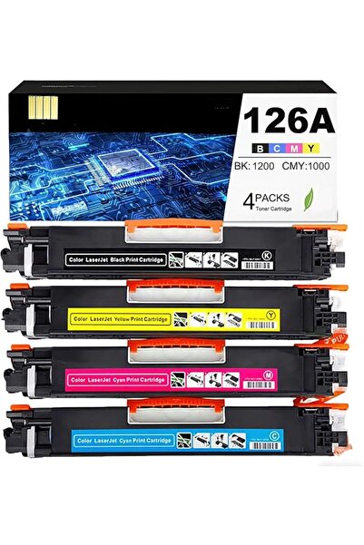 GENERAL خرطوشة حبر معاد تصنيعها 126A بديلة لـ HP 126A CE310A CE311A CE312A CE...