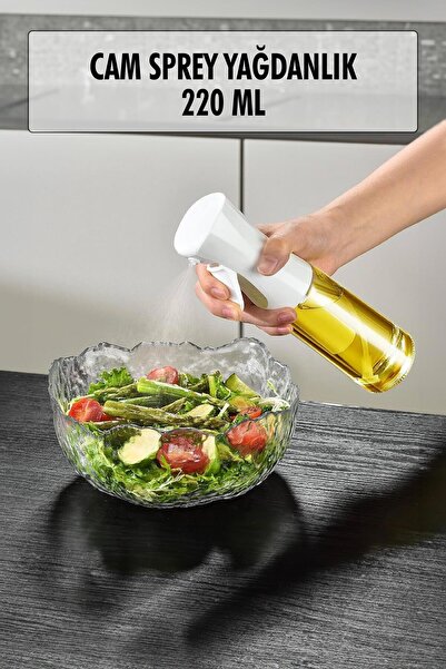 Eseno Select Cam Sprey Yağdanlık Beyaz 220 ml - Airfryer Yağ Püskürtücü Sızdı...