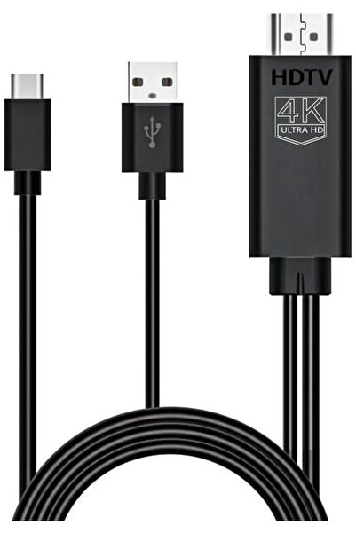 KASTWAVE كابل USB من النوع C إلى HDMI بطول 1.8 متر، محول للتلفزيون/جهاز العرض...