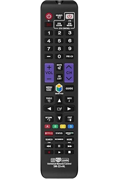 BURAQ جهاز تحكم عن بعد عالمي متوافق بديل لتلفزيونات سامسونج/3D/LCD/LED/HDTV/ا...