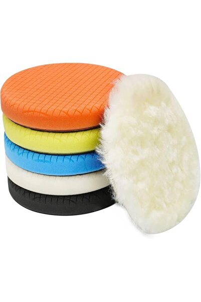 ELECDON Buffing Polishing Pads, 6 Pcs 6 inches 165mm Face for 6 Inch Backing ...