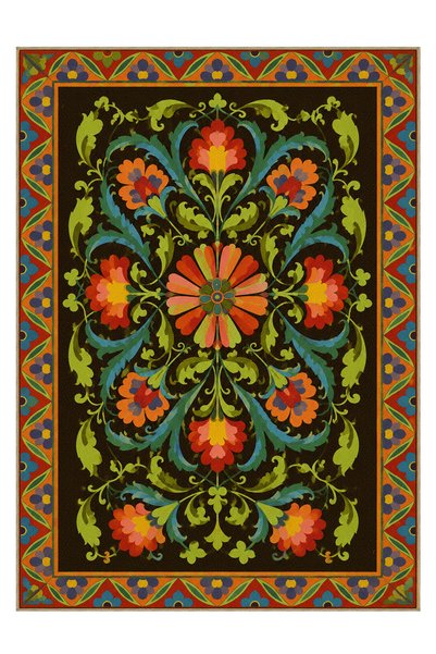 Rugs Modern Halı سجادة زخرفية منسوجة بنمط زهور من AURA aura4093