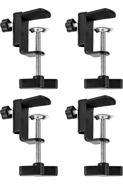 NALACAL Boom Arm Clamps for Mic Stand, Universal Desk C-Clamp with 1/2" Threa...