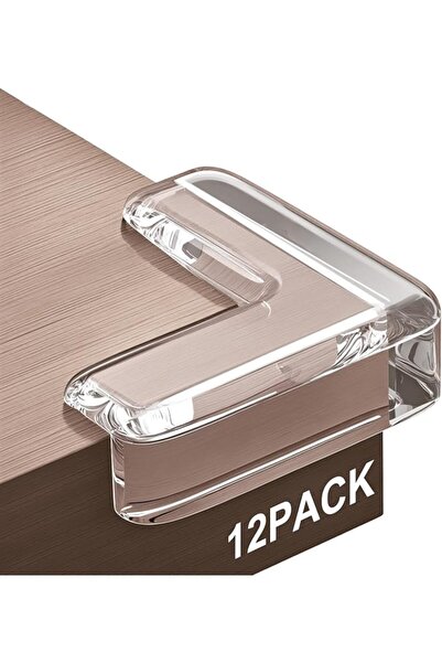 ALMEKAQUZ Corner Protectors, 12 Pack, Baby Proofing Corner Guards, Clear and ...