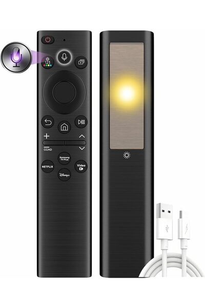 SYOSI Rechargeable Solar TV Remote for Samsung Smart TV (2019-2025), Fast Cha...