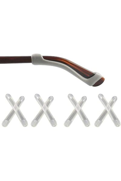 Generic حامل نظارات سيليكون 4 أزواج، مقبض أذن مانع للانزلاق عالي الجودة للنظا...