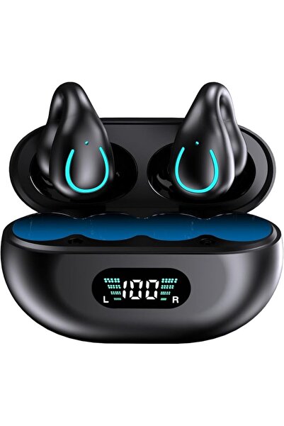 EXCEFORE Wireless Open Ear Sport Headphones, Ear Clip Wireless Earbuds with D...