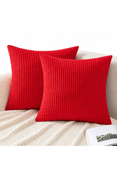 fluffy Set de 2 Fete de perna 50x50cm JOTOM textura corduroy, fermoar invizib...