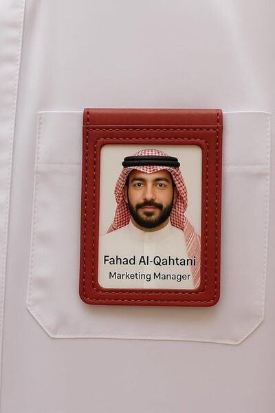 Generic ID card Badge Multi-pocket, 68x100mm, Vertical حافظة لبطاقة الهوية مت...
