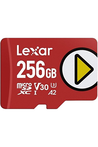 Lexar Media بطاقة ليكسار بلاي مايكرو إس دي 256 جيجابايت، بطاقة مايكرو إس دي إ...