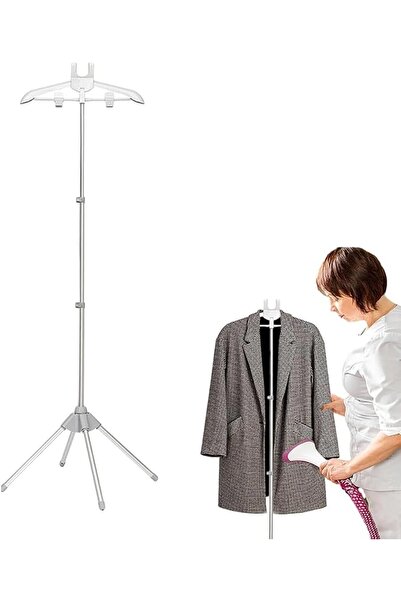 Hannea Garment Steaming Stand-62.9 inch Adjustable Aluminum Alloy Steaming Ra...
