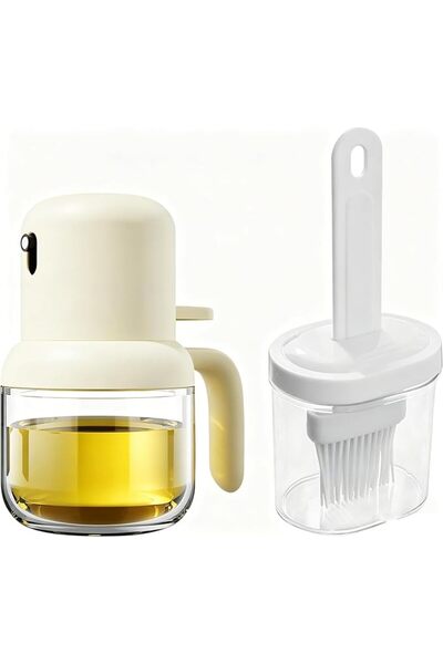 Yelajoy 2Pcs Oil Dispenser Bottle with Brush & Mist Sprayer – Refillable Oliv...
