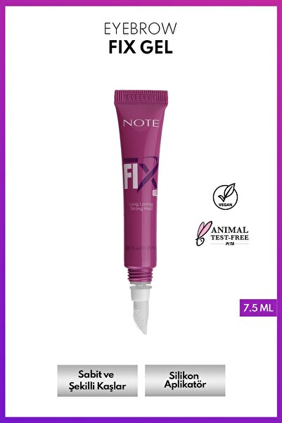 NOTE Eyebrow Fix Gel Şeffaf Kaş Sabitleyici ve Şekillendirici Jel - Şeffaf