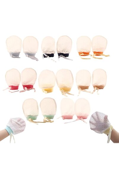 Generic 8 أزواج من قفازات الأطفال الشبكية القطنية - قفازات شبكية قابلة للتنفس...